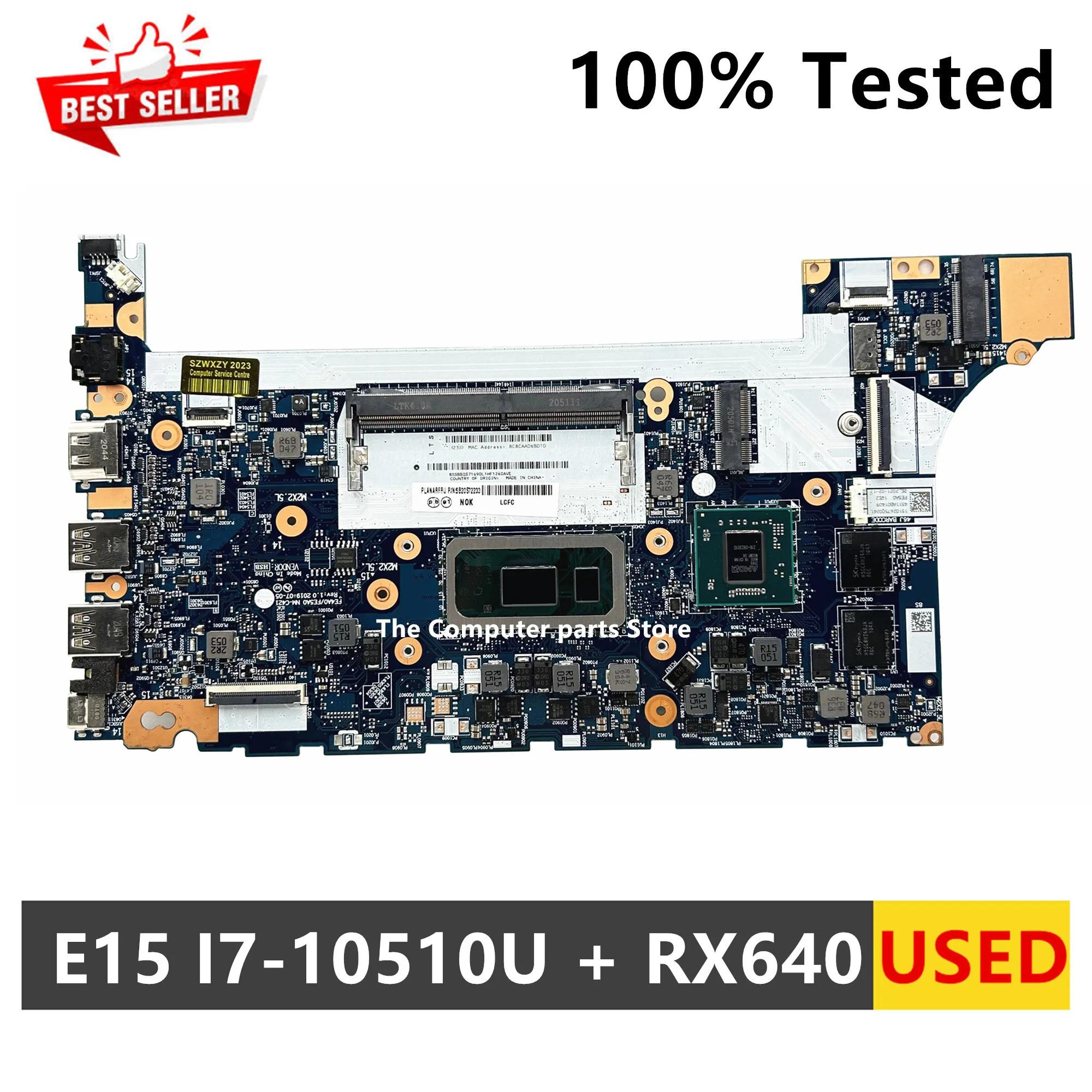 Lenovo ThinkPad E15 Ʈ  NM-C421, I7-10510U CPU RX 640 GPU , 5B20S72233
